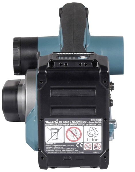 Makita KP001GZ Akkus gyalu akku nélkül, töltő nélkül Gyaluszélesség: 82 mm Hajtási mélység (max.): 5 7. kép
