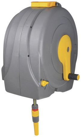 Hozelock Fast Reel 2496R0000 40 m 1/2 coll 1 db Szürke, Sárga Kerti tömlő feltekercselő