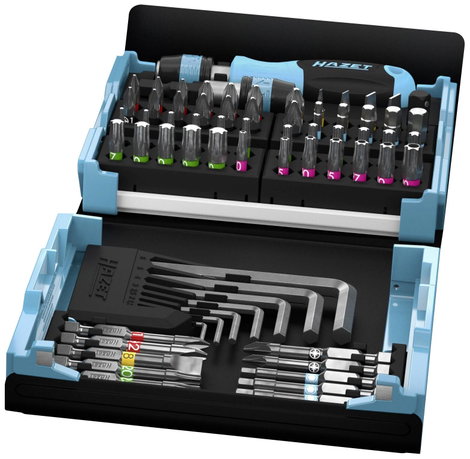 Hazet SmartCase 2200SC-1 Bit készlet 69 részes Belső hatlap, Egyeneshornyú, Kereszthornyú Phillips, 2. kép