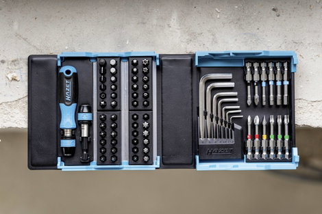 Hazet SmartCase 2200SC-1 Bit készlet 69 részes Belső hatlap, Egyeneshornyú, Kereszthornyú Phillips, 9. kép