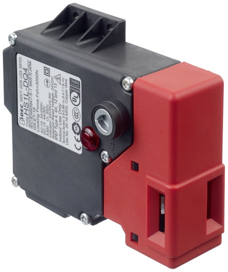 Idec HS1L-DQ44KMSR-R HS1L-DQ44KMSR-R Biztonsági kapcsoló 250 V, 125 V, 30 V 10 A Rugóerős reteszelés 2. kép