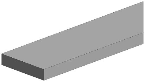 Polisztirol Téglalap profil (H x Sz x Ma) 350 x 2 x 2 mm 9 db