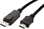 Value Kijelző csatlakozó Csatlakozókábel DisplayPort dugó, HDMI-A dugó 2.00 m Fekete 11.99.5781 Árny bélyegkép