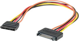 Roline Számítógép Csatlakozókábel [1x SATA tápcsatlakozó alj, 15 pólusú - 1x SATA tápcsatlakozó dugó