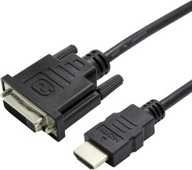 Value HDMI / DVI Átalakító kábel HDMI-A dugó, DVI-D 24+1 pólusú Csatlakozódugó 0.15 m Fekete 12.99.3