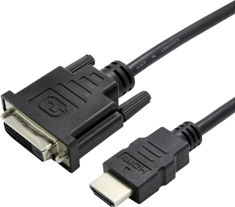 Value HDMI / DVI Átalakító kábel HDMI-A dugó, DVI-D 24+1 pólusú Csatlakozódugó 0.15 m Fekete 12.99.3