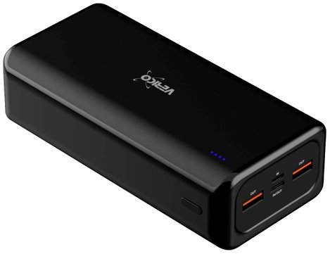 Verico Power Pro PD Powerbank 30000 mAh LiPo USB-A, USB-C® Fekete