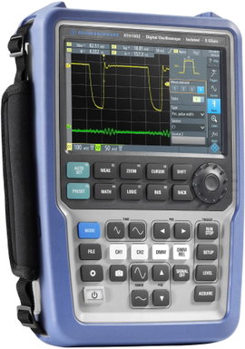 Kézi oszcilloszkóp (scope-meter) 100 MHz 500 kpts 10 bit, Rohde & Schwarz RTH1014MSO
