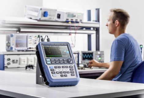 Kézi oszcilloszkóp (scope-meter) 100 MHz 500 kpts 10 bit, Rohde & Schwarz RTH1014MSO 2. kép
