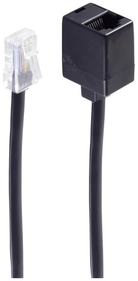 Shiverpeaks Western Összekötőkábel [1x RJ45 dugó, 8p8c - 1x RJ45 alj, 8p8c] 6 m Fekete