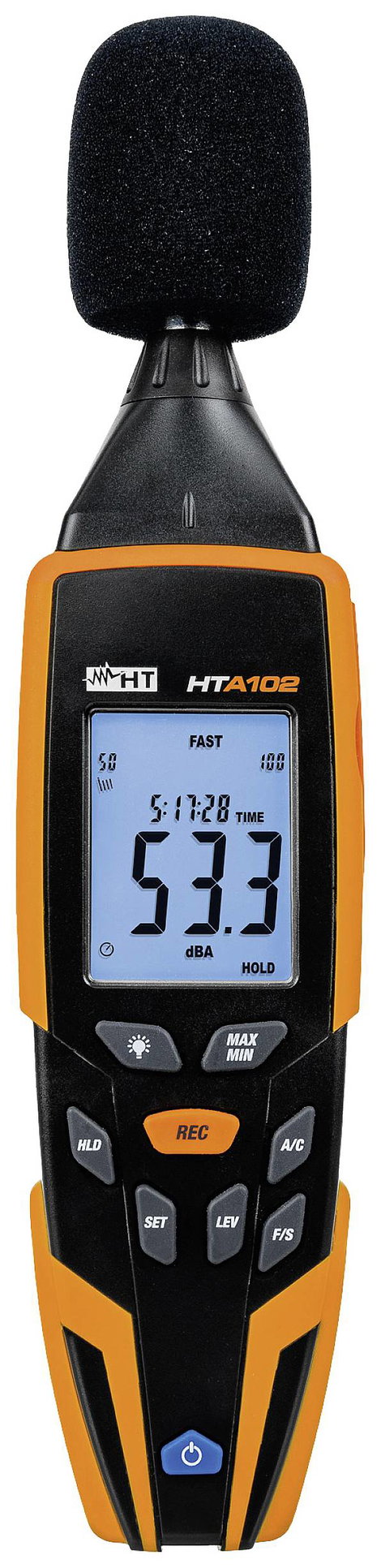 HT Instruments HTA102 Zajszintmérő 30 - 130 dB 31.5 Hz - 8 kHz