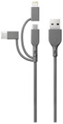 GP Batteries USB töltőkábel USB 2.0 USB-A dugó, Apple Lightning dugó, USB mikro B dugó, USB-C® dugó bélyegkép