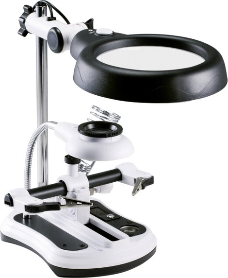 LED-es nagyítós lámpa, nagyítás: 2,5x, 5x, 6x, 10x, Toolcraft TO-7427316 6. kép