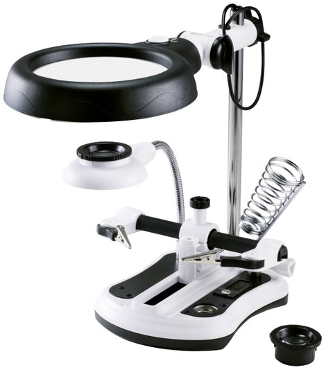 LED-es nagyítós lámpa, nagyítás: 2,5x, 5x, 6x, 10x, Toolcraft TO-7427316 9. kép