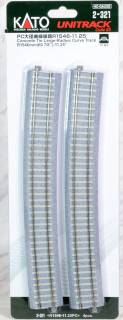 H0 Kato Unitrack 2-321 Hajlított sín 4 db