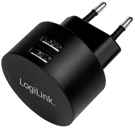 LogiLink PA0218 USB-s töltőkészülék 10.5 W Beltér, Aljzat dugó Kimeneti áram (max.) 2100 mA Kimenete