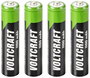 NiMh mikroakku készlet 1100 mAh 1,2 V 4 db, VOLTCRAFT HR03 SE bélyegkép