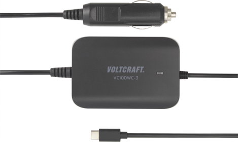 Autós USB-s töltő max. 5 A 3x USB 100 W, VOLTCRAFT VC100WC-3 VC-12380810 3. kép
