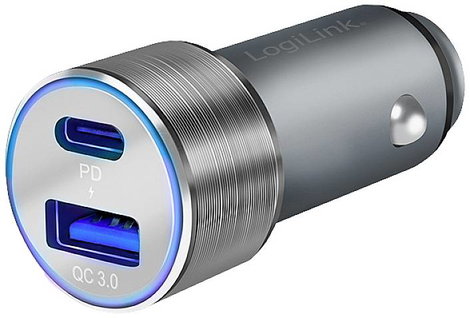 LogiLink USB-s töltőkészülék 36 W Személygépkocsi Kimeneti áram (max.) 3000 mA Kimenetek száma: 2 x 2. kép