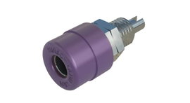 Beépíthető banándugó aljzat 4mm-es viola SKS Hirschmann BIL 20