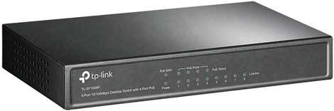 Hálózati switch, RJ45 TP-LINK TL-SF1008P V5 8 port 10 / 100 Mbit/s PoE funkció 3. kép