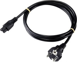 Sygonix SY-5042732 Notebook Hálózati kábel Fekete 1.80 m