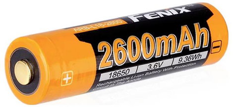 Speciális akku 18650 Li-Ion 3,6V 2600 mAh, Fenix ARB-L2 3. kép