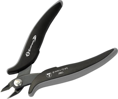 C.K Ecotronic T3887 ESD Elektronikai csípőfogó Fazetta nélkül 136 mm