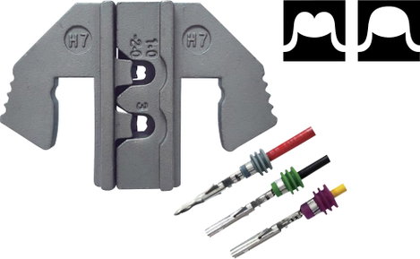 TOOLCRAFT PLE-0H7 1601087 Krimpelő betét Delphi Weather-Pack 1.0 - 3.0 mm² Alkalmas márka TOOLCRAFT 2. kép