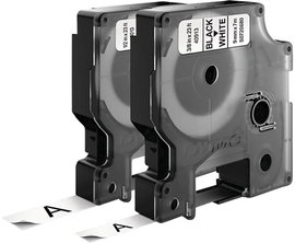 DYMO 40913, 45013 Feliratozó szalag 2 részes készlet Szalagszín: Fehér Szövegszín: Fekete 9 mm, 12 m