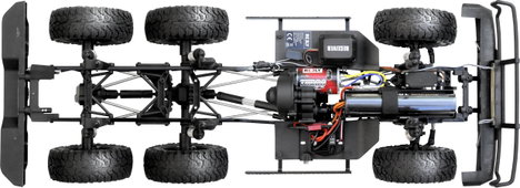 Reely FreeMen 2.0 6x6 1:10 Brushed RC modellautó Elektro Crawler 6 WD 100% Premium RtR 2,4 GHz Akkuv 3. kép