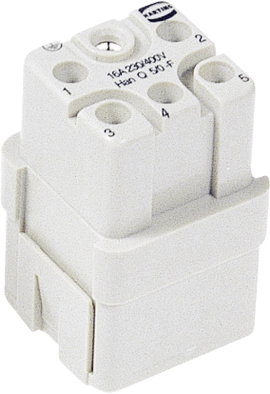 Ipari csatlakozók Han® Q 5/0 sorozat - betétek Han® Q5/0-F Harting Tartalom: 1 db