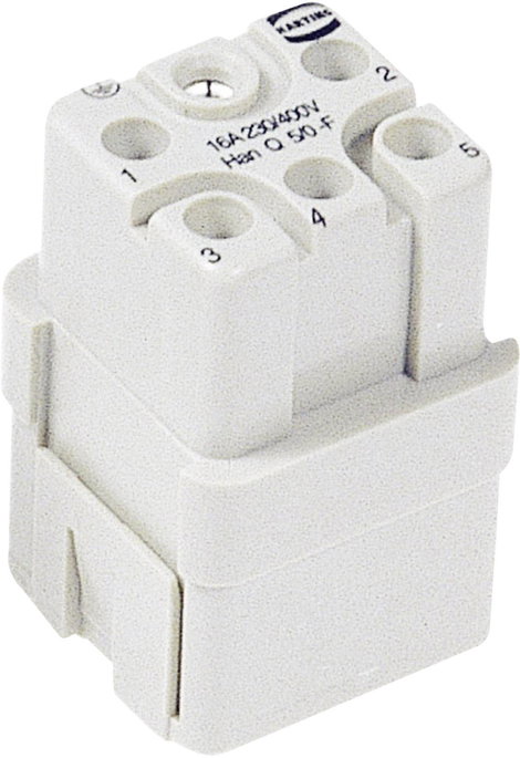 Ipari csatlakozók Han® Q 5/0 sorozat - betétek Han® Q5/0-F Harting Tartalom: 1 db