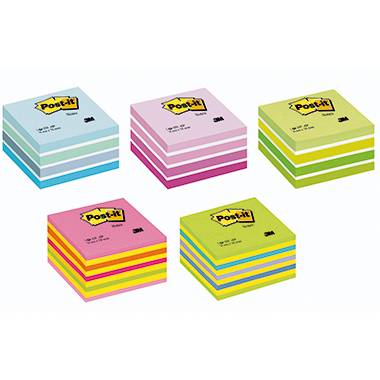 Post-it Öntapadó jegyzettartó kocka 2028B 76 mm x 45 mm Pasztellkék 450 lap 4. kép