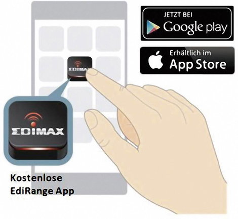 EDIMAX WLAN hatótáv növelő EW-7438RPn Mini met EdiRange App 29218C2 300 MBit/s 10. kép