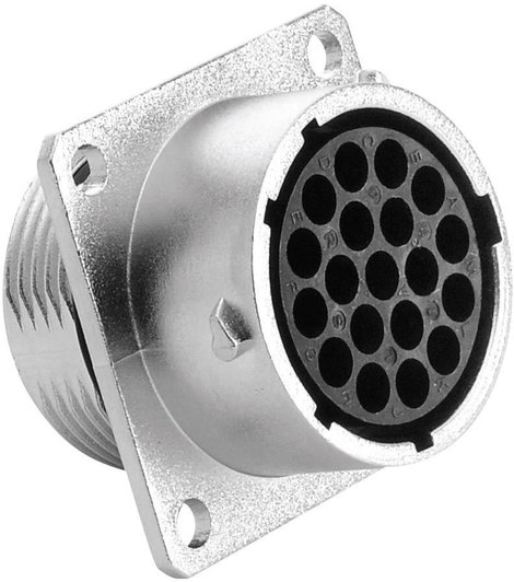 Amphenol RT0016-19SNH Kerek dugó Csatlakozóaljzat, egyenes Össz pólusszám: 19 Sorozat (kerek csatlak 2. kép