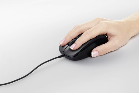 Renkforce RF-WEM-110 WLAN egér USB Optikai Fekete 3 Gombok 1000 dpi 2. kép