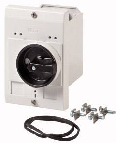 Eaton E-PKZ0-G Üres ház Beépíthető, forgókapcsolóval (H x Sz x Ma) 80 x 85 x 129 mm Szürke, Fekete 1