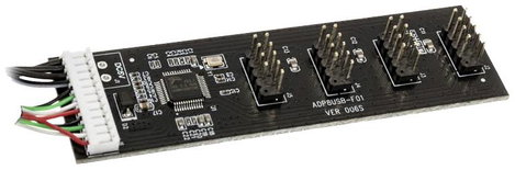 Kolink PGW-AC-KOL-004 4 port USB 2.0 hub belső használatra