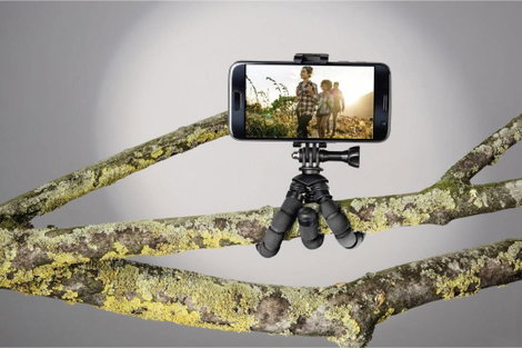 Hama Mini állvány 1/4 col Munkamagasság=7 - 14 cm Fekete Okostelefonokhoz és GoPro-hoz 3. kép