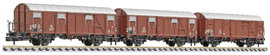 Liliput L260131 N 3 db teherkocsiból álló készlet Glmmhs 57 of the DB