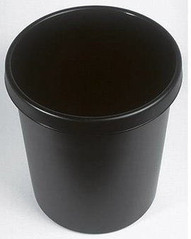 Helit the german H6106195 Papírkosár 30 l (Ø x Ma) 350 mm x 405 mm Polietilén Fekete 1 db