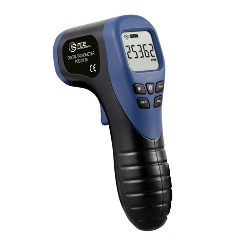 PCE Instruments PCE-DT 50 Fordulatszámmérő 2.5 - 99999 fordulat/perc