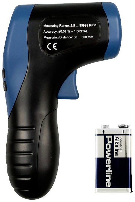 PCE Instruments PCE-DT 50 Fordulatszámmérő 2.5 - 99999 fordulat/perc 4. kép