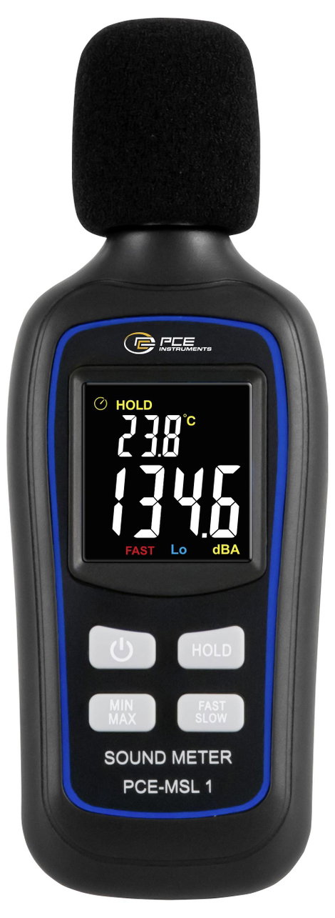 Zajszintmérő 35 - 135 dB 31,5 Hz - 8 kHz, PCE Instruments PCE-MSL 1 2. kép