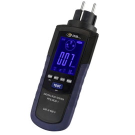 VDE telepítés teszter, szabvány 0100-600, PCE Instruments PCE-RCD 1