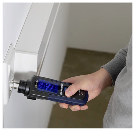 VDE telepítés teszter, szabvány 0100-600, PCE Instruments PCE-RCD 1 5. kép