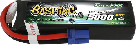 Gens ace Akkucsomag, LiPo 11.1 V 5000 mAh Soft doboz EC5 3. kép