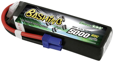 Gens ace Akkucsomag, LiPo 11.1 V 5000 mAh Soft doboz EC5 4. kép