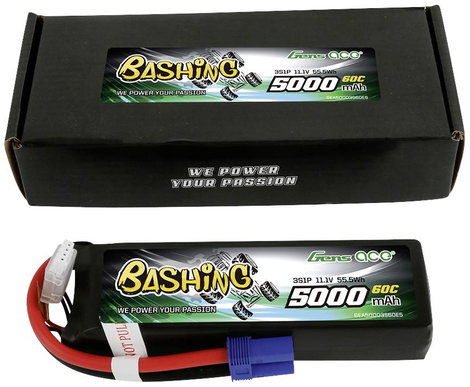 Gens ace Akkucsomag, LiPo 11.1 V 5000 mAh Soft doboz EC5 5. kép